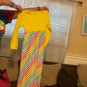 Kids rainbow Maxie dress